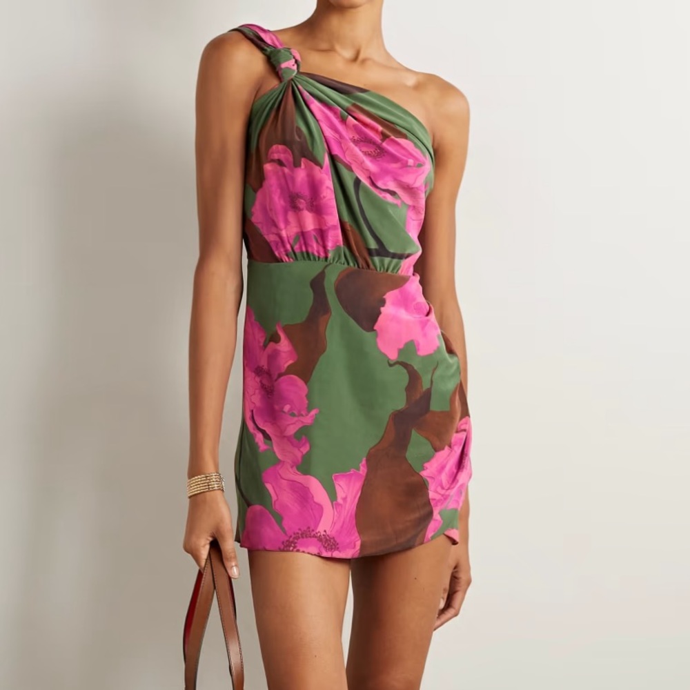 Johanna Ortiz San Basilio Asymmetric Silk Minidress and Skirt - Picture 4 of 16